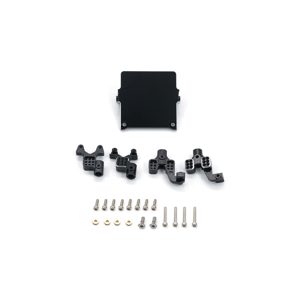 Rc Crawler Shock Mount For Axial Scx24 90081, Durable Metal Shock Tower Bracket, Upgrade Parts Black 9330225635086