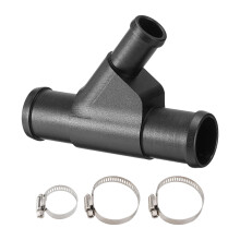 Aluminum Radiator Coolant Y Fitting Coolant Hose For F250-Black