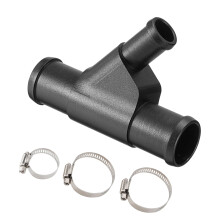 Radiator Koelvloeistof Y Connector Slang voor F250 F350-Zwart