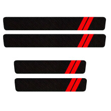Car Door Edge Guards Carbon Fiber Look Door Sill Protectors For