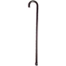 Wood Walking Cane Lightweight Solid Wood with Ergonomic Curved Handle and AntiSlip Rubber Tip