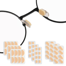 96 Pairs Adhesive Eyeglass Nose Pads, Soft Foam AntiSlip Cushion for Glasses and Sunglasses, Skin Tone
