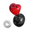 Heart Shape Car Ignition Button Decorative Cover-Red Lavender 1