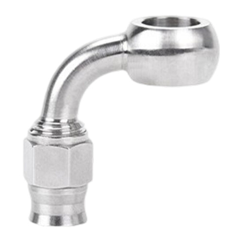 Quick Disconnect AN3 Brake Hose Fitting Aluminum Part-Side 90