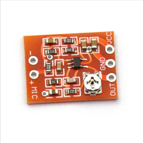2PCS Electret Microphone Amplifier Module MAX4466 Adjustable Gain 30dB Audio Preamp Board for Arduino