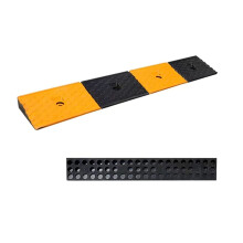 Rubber Threshold Ramp 98x15x5cm Heavy Duty NonSlip Entry Way Ramp for Wheelchair Motorcycle Doorway