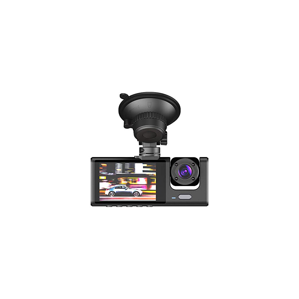 1080P Night Vision Dash Cam With Triple Lens View, Wide Angle Car Dvr For Clear Road Recording 9073542252412