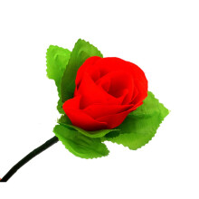 Magic Appearing Rose Folding Flower Trick Set, 5 Pcs for Stage and CloseUp Illusion Effects