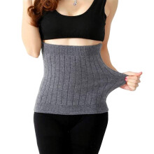 Cashmere Waist Warmer with DoubleLayer Heat Protection, Seamless Abdominal Support Belt for Winter