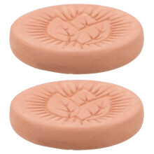 Clay Cigar Humidifier Blocks 2Pcs Round LeafShaped Pads for Consistent Tobacco Moisture Control