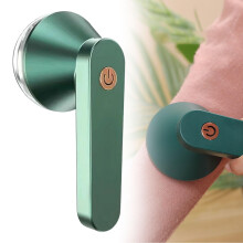 Rechargeable Fabric Shaver and Electric Lint Remover Green with Fast Charging TypeC and FabricSafe Blade Guard