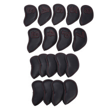 9Pcs Golf Iron Head Covers Waterproof PU