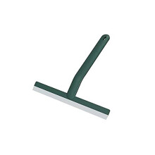 Silicone Shower Squeegee for Glass Doors, Streak Bathroom Cleaner with NonSlip Grip, Green
