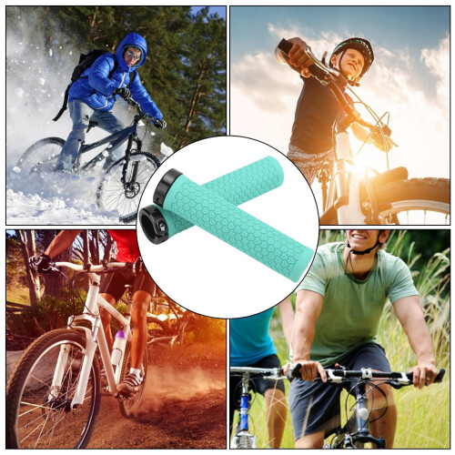 2 τεμάχια ZTTO Mountain Bike Tielebar Μονές Λαβές Κλειδώματος Λαβές Ποδηλάτου από Καουτσούκ 2