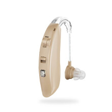 Rechargeable Hearing Aids for Seniors, Invisible InCanal Beige Design, OTC Amplifier for Severe Hearing Loss
