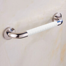 Adjustable Grab Bar for Bathroom Safety with Slip Resistant Grip, Wall Mounted Hand Rail for Seniors