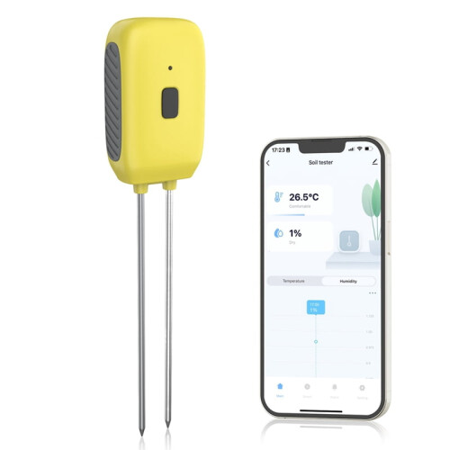 Tuya Έξυπνος Bluetooth Εδαφομετρητής Θερμοκρασίας, Υγρασίας, Αδιάβροχος 1