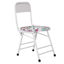 White Folding Commode Chair for Elderly and Disabled with Adjustable Height, Wheels and Easy Clean Surface
