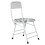 White Folding Commode Chair for Elderly and Disabled with Adjustable Height, Wheels and Easy Clean Surface 1