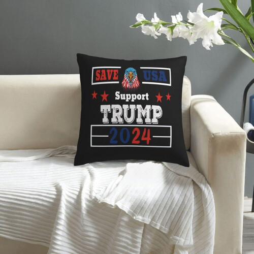 Υποστήριξη AEFERTrump2024toSave America Μαξιλαροθήκες Διπλής Όψης Μαξιλαροθήκες Διακόσμηση 2