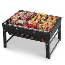 Portable Charcoal Grill for Camping Folding Tabletop BBQ with Quick Setup and Easy Cleanup