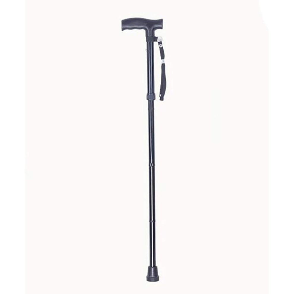 Folding Walking Cane Adjustable Height for Elderly with Ergonomic Grip and NonâSlip Stable Base