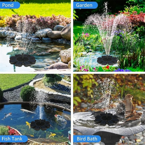 Solar Fountain with Glass Panel 1.6W 1