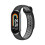 Silikone rem kompatibel med Xiaomi Mi Band8 Sort+grå 5