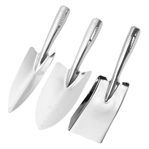 WSTEER3 stk. hagespader i rustfritt stål, håndholdte gravespade 2
