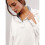 Women'S Button Oversized Side Slit High Low Sweatshirt Long Sleeve Reverse Seam Pullover Tunic Tops White XL 2