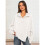 Women'S Button Oversized Side Slit High Low Sweatshirt Long Sleeve Reverse Seam Pullover Tunic Tops White XL 4