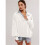 Women'S Button Oversized Side Slit High Low Sweatshirt Long Sleeve Reverse Seam Pullover Tunic Tops White XL 6
