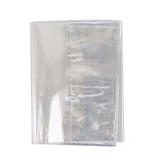 Clear PVC Book Sleeve Transparent Protection Cover Fits Most Binder Notebook and Planner