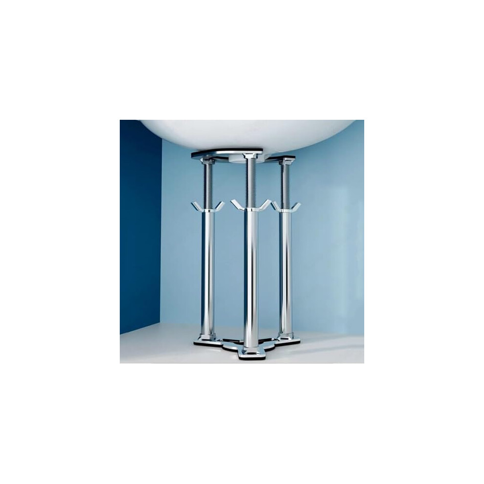 Adjustable Stainless Steel Undermount Sink Support Legs 7Â26In AntiâSag Telescopic Rod Drillâ Kit 9073542253525