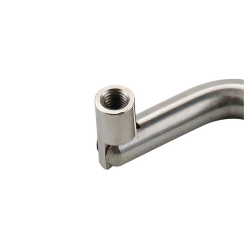 Stainless Steel Folding Handle 100mm Hole Spacing Toolbox Replacement Handle Corrosion Resistant 2