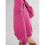 Women'S Button Oversized Side Slit High Low Sweatshirt Long Sleeve Reverse Seam Pullover Tunic Tops Rose Red S 6