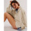 Women'S Button Oversized Side Slit High Low Sweatshirt Long Sleeve Reverse Seam Pullover Tunic Tops Apricot S 6