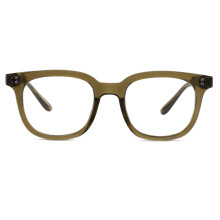 Blue Light Blocking Reading Glasses for Women and Men, Transparent Large Square Frame, Anti Glare