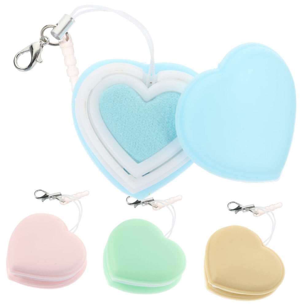 4Pcs Heart Shaped Screen Cleaner Cute Macaron Phone Wipes Reusable Dual Surface Dust Plug Charm 9351714877800