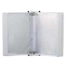 Wall Mounted File Organizer with 10 DoubleSided Panels, A4 Flip File Display System for Office Menus