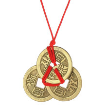 Chinese Feng Shui Brass Coin for Wealth and Prosperity, Lucky Emperor Amulet Coin Gift