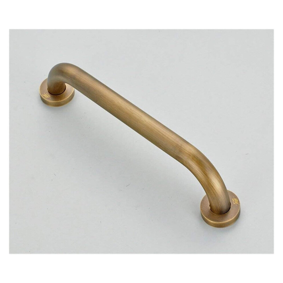 35cm Copper Bathroom Grab Bar with AntiSlip Grip, CorrosionResistant Wall Mounted Bathtub Handrail