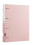 Pink A4 File Folder with Waterproof Protective Design, Refillable 4Hole Ring Binder for Office Documents 1