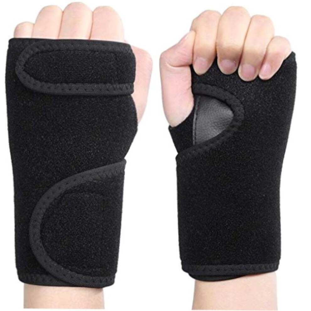 Adjustable Breathable Wrist Brace with Removable Splint Support for Carpal Tunnel, Sprains and Sports