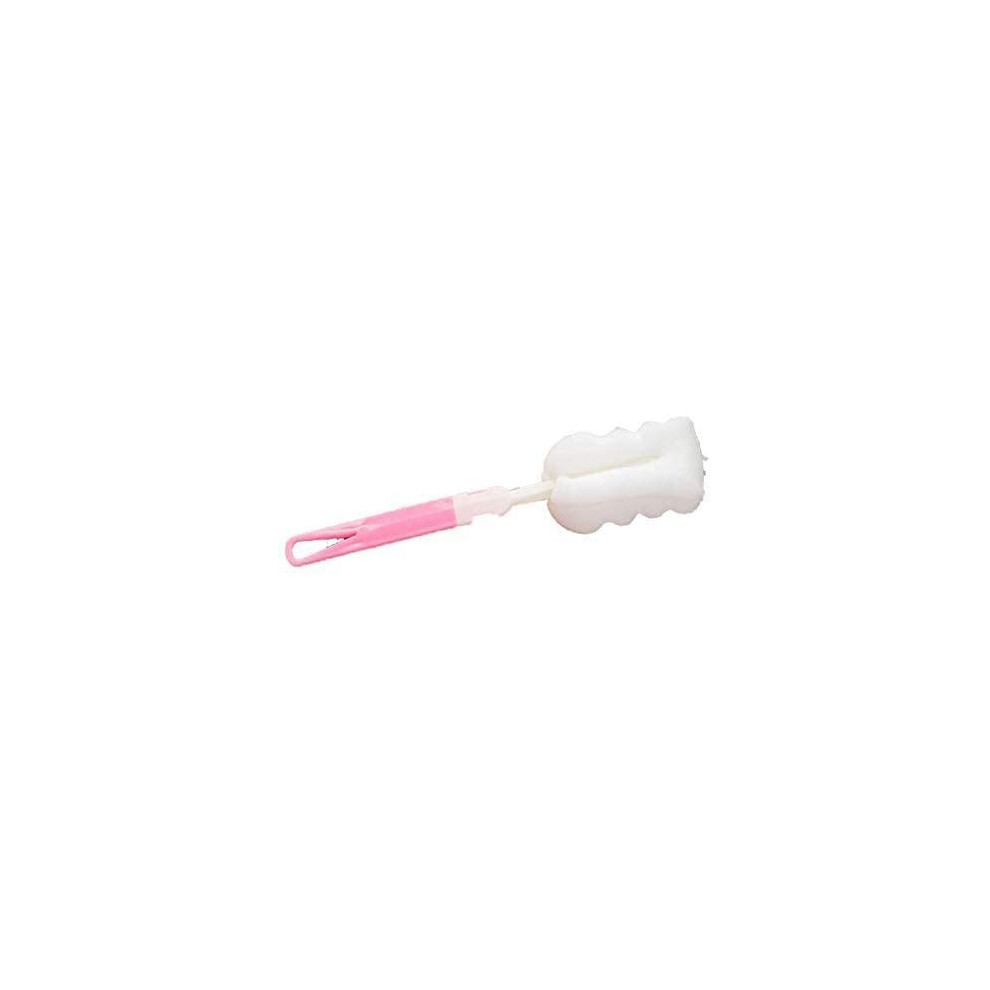Bottle Cleaning Brush with Scratch Sponge Head and Ergonomic Handle for Baby Bottles and Cups