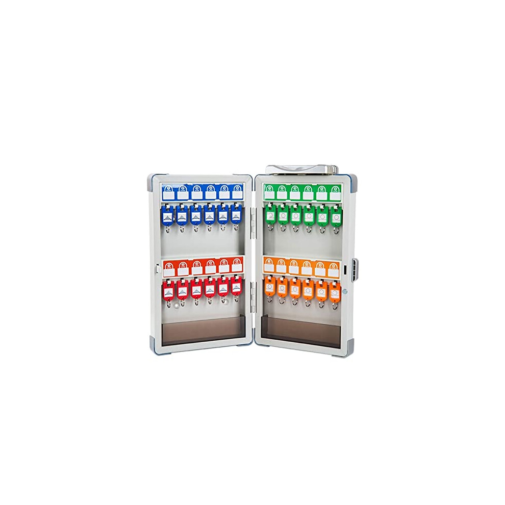 Key Lock Box 24 Hooks Wall Mounted Key Cabinet With Secure Combination Lock And Colorcoded Tags 9073542254157