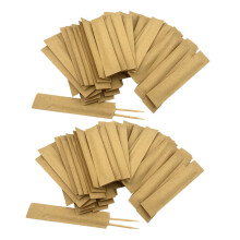 Individually Wrapped Disposable Wooden Toothpicks with Flexible Sturdy Design for Fruit Appetizers and Parties