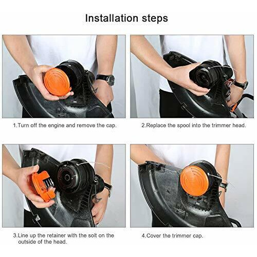 Replacement spool cap Black & Decker GL4525, GL5028, GLC1423L, GLC1825L 2