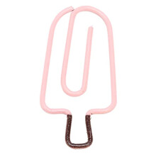 Cute Ice Cream Paper Clips Set, Durable Metal, Non‑Fading Finish, for Office, School and Bookmarks