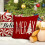 Capa de Almofada Árvore de Natal 18x18 Bengala Doce Vermelha 6